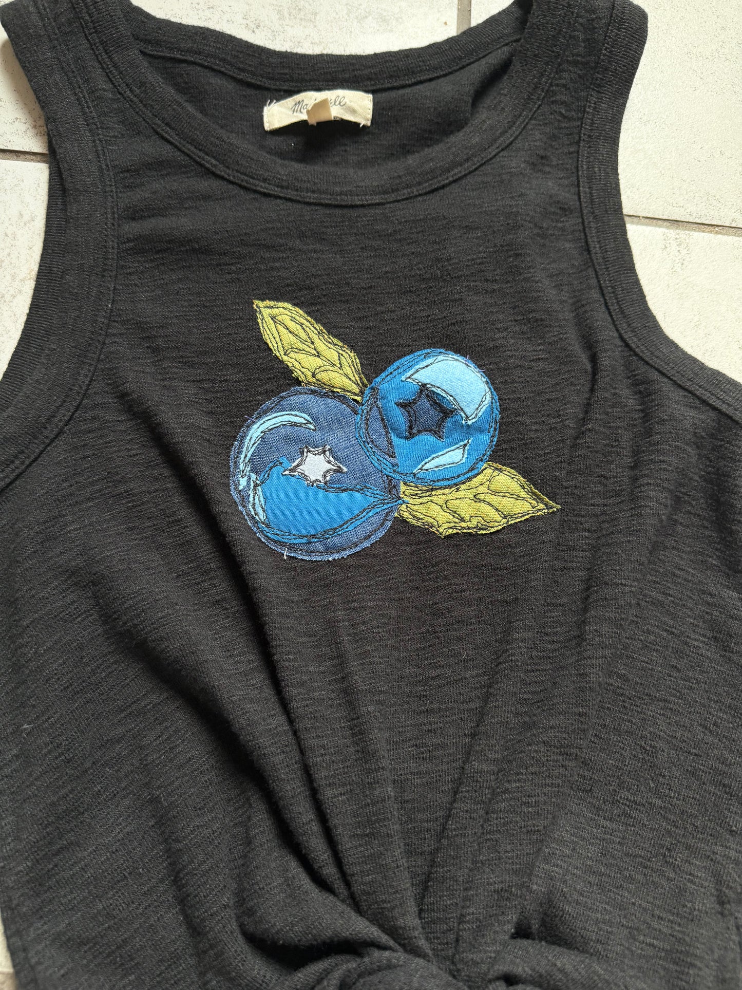 Sweet Blueberry Tied Tank (Small)
