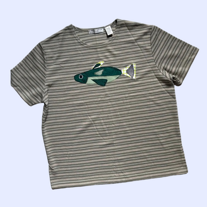 Green Fish Short Sleeve Shirt (Large)