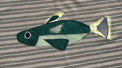 Green Fish Short Sleeve Shirt (Large)
