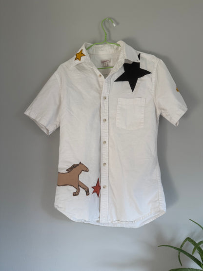 Horse on the Run Button Down (Small)