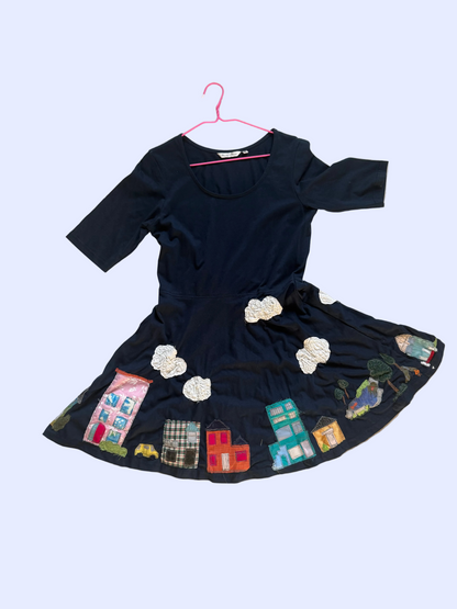 Disco Bug Town Dress (Small)